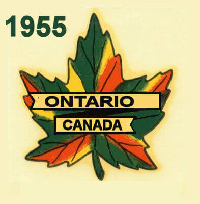 (image for) 1955 Ontario inspection/registration sticker
